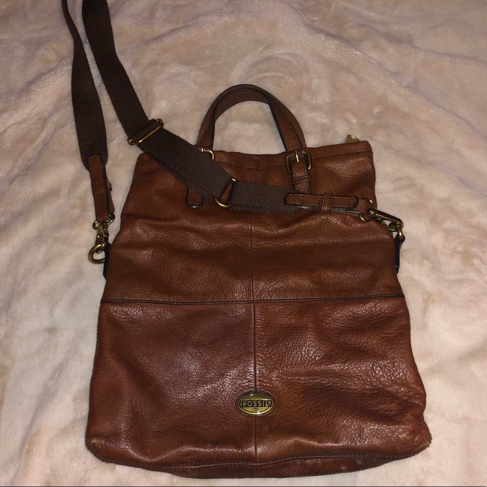 Fossil Leather Crossbody Satchel